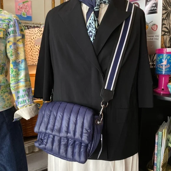 Think Royln puffy blue purse
